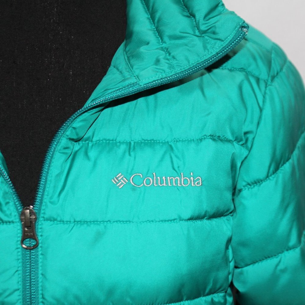 Columbia Sportswear Company X-Small Lightweight Green Down Jacket - Picture 3 of 14